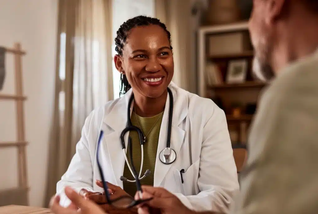 Doctor providing personalized preventive healthcare consultation.